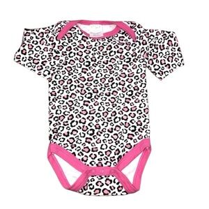 Baby gear 0-3 months girls cheetah print onesie